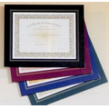 Green Leatherette Frame Certificate Holder (10 3/4"x13")